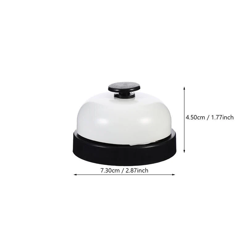 HULIANFU Stainless Steel Hand Pressing Service Bell Answer Bell Reception Desk Bell Ring Table Pet Bell For Restaurant Kitchen Bar - Deanwangkt