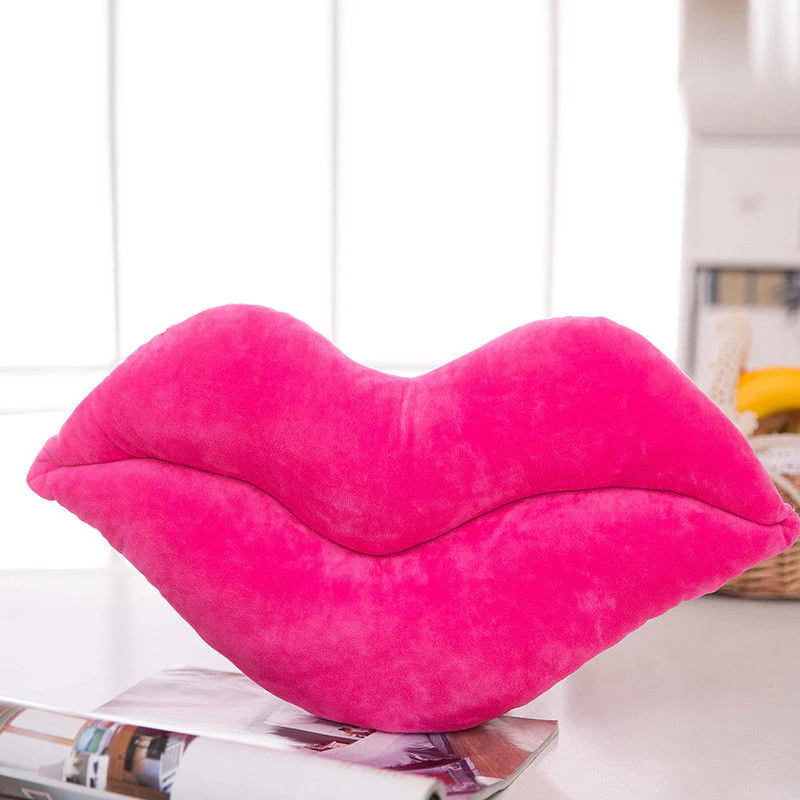 HULIANFU Sexy Red Lips Big Lips pillow Cushion Lovely Creative New plush Toys Festival gift Cute pillow - Deanwangkt