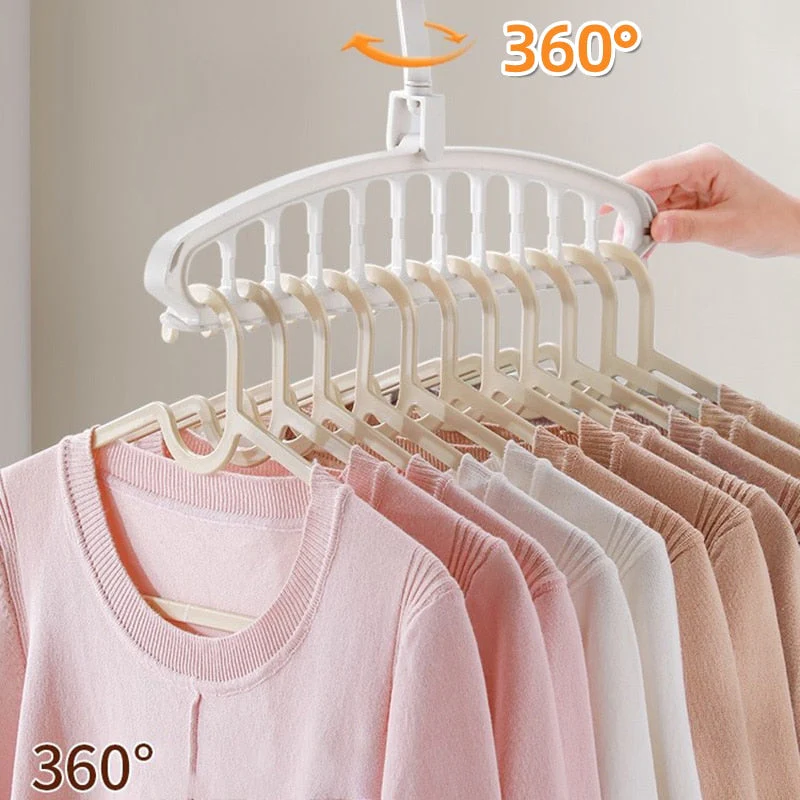 HULIANFU Joybos Clothes Hanger Closet Organizer Space Saving Hanger Multi-port Clothing Rack Plastic Scarf Storage hangers for clothes - Deanwangkt
