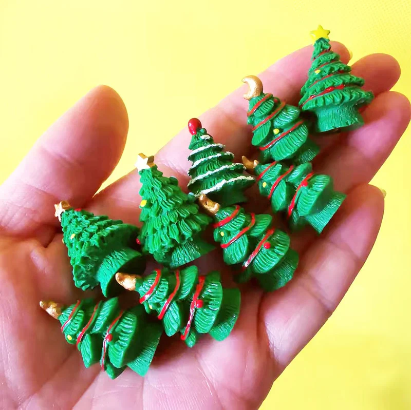 HULIANFU New~9 pcs mini house/little trees/miniatures cottage/shabby /cute/ fairy garden/gnome/moss terrarium home decor/crafts supplies - Deanwangkt