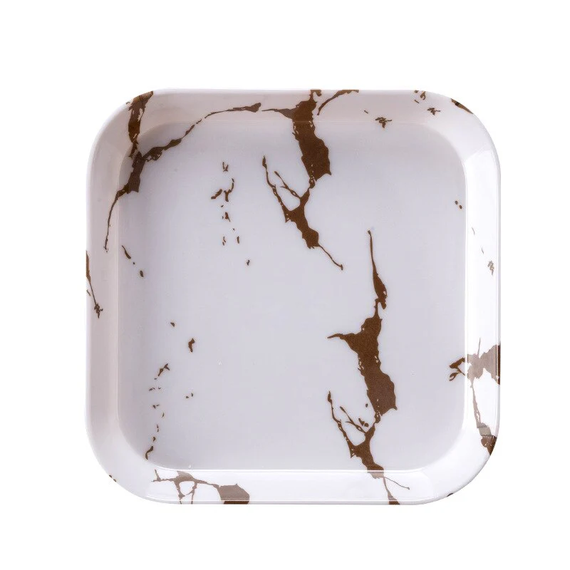 HULIANFU Snack Platter Snack Dish Small Bone Dish Spit Bone Dish Melamine Plate Small Plate Household Bone Bone Small Dish Cake Plate - Deanwangkt