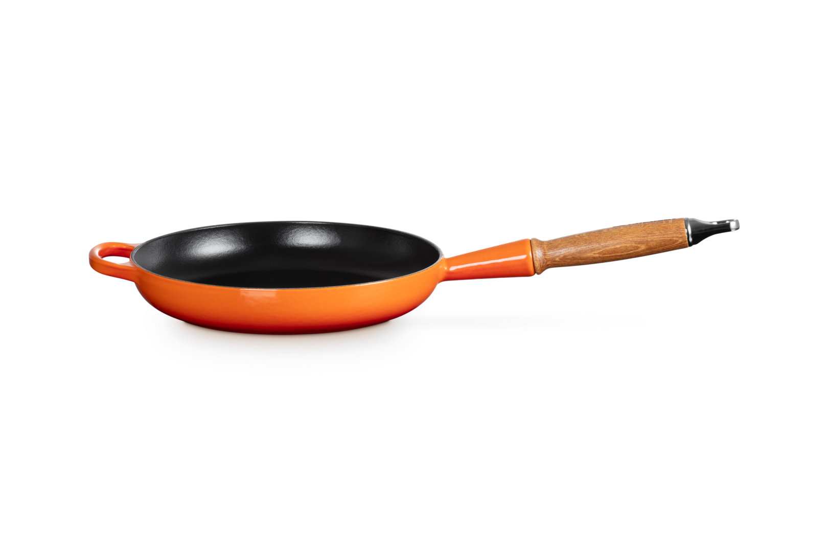 Cast Iron Frying Pan with Wooden Handle