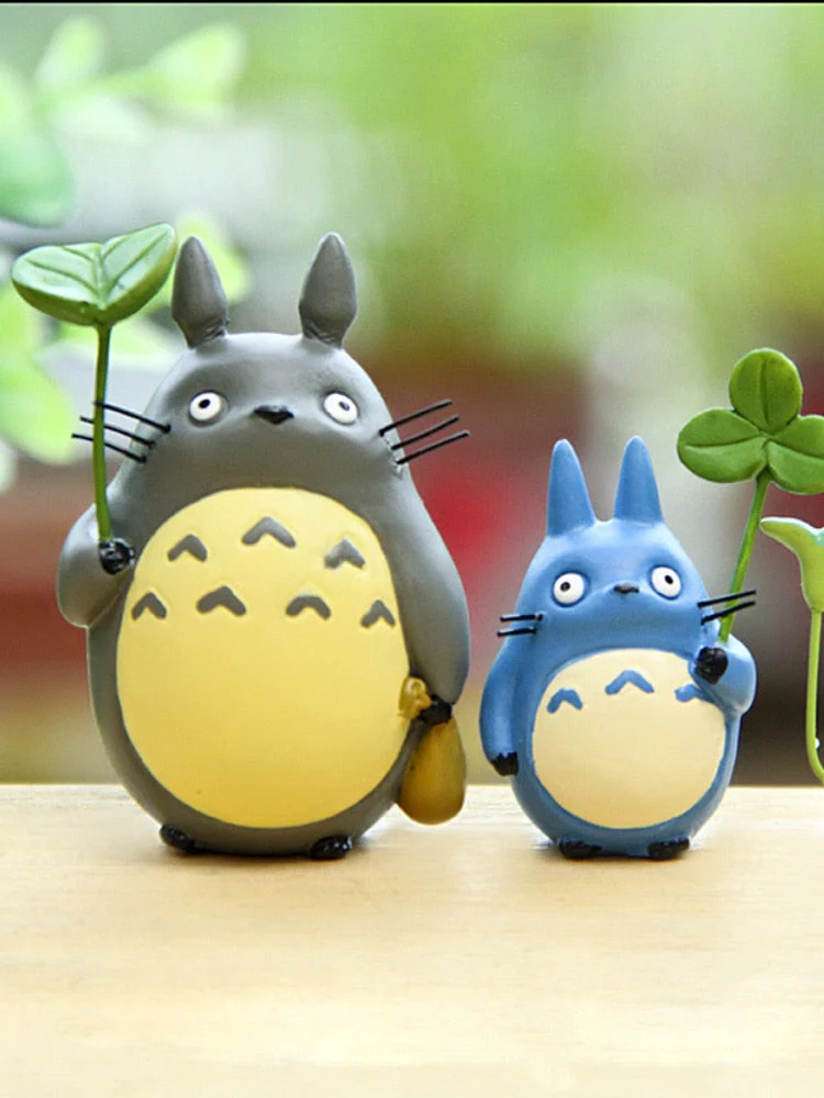 HULIANFU Resin Hayao Miyazaki Totoro Model Figurines Fairy Flower Pot Ornament Miniatures Moss Gnome Decoration Crafts Gifts Home - Deanwangkt