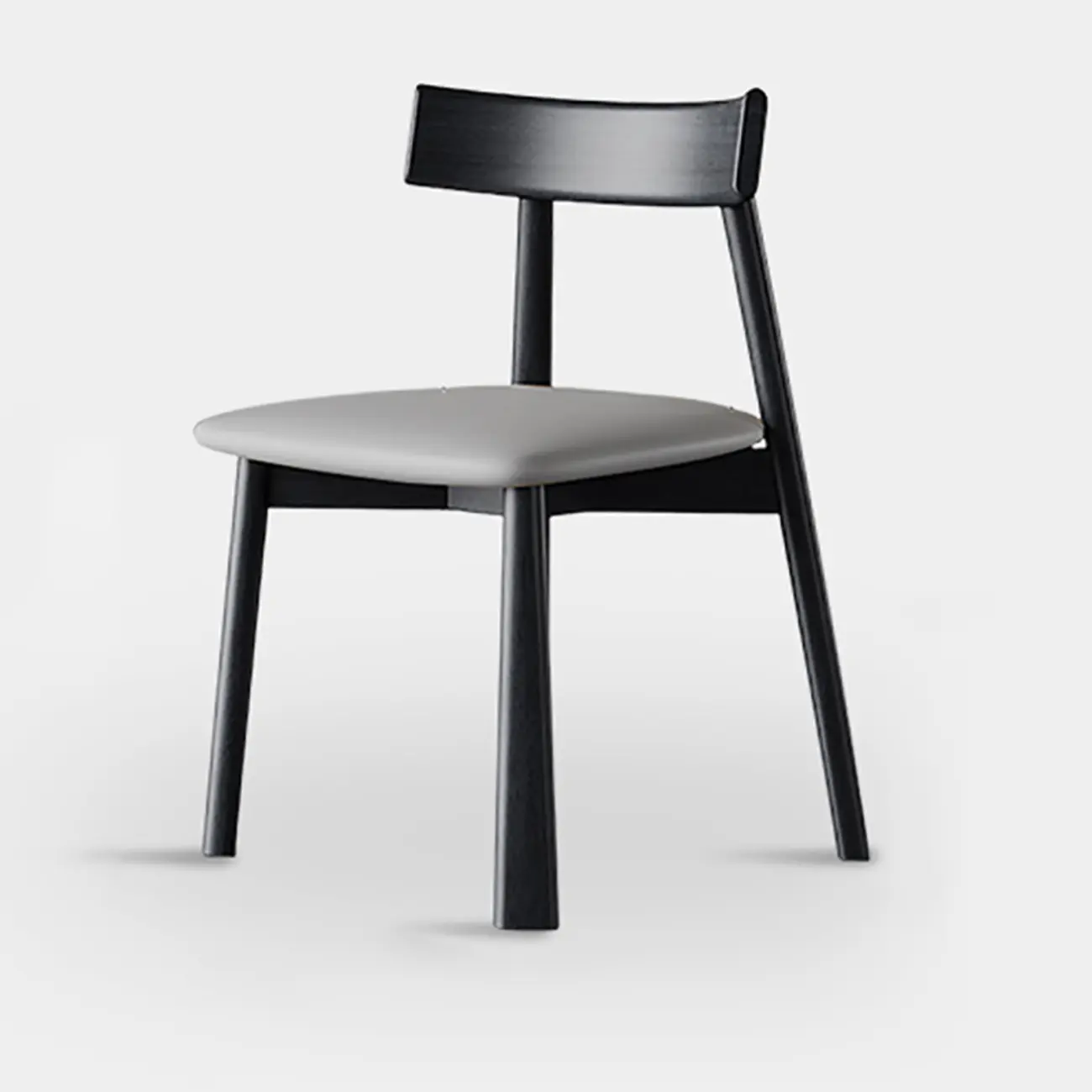 Modern Faux Leather Upholstered Low Back Dining Chair