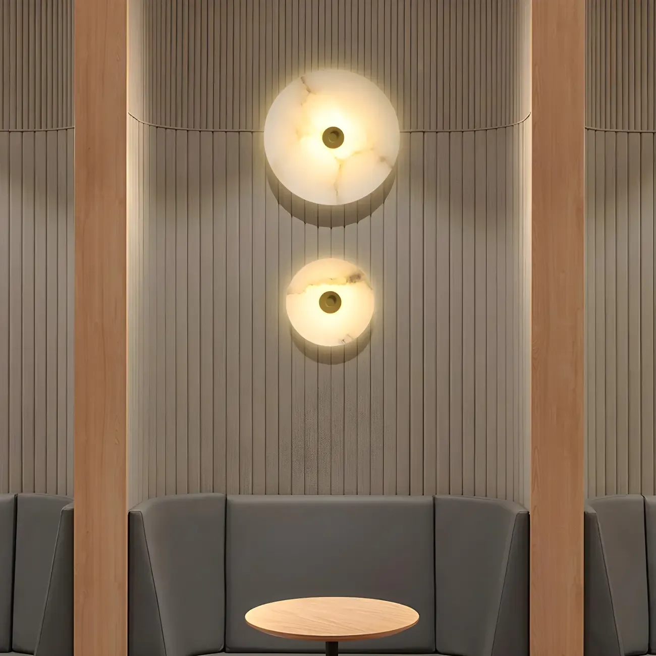 Modern Stone Acrylic LED Wall Sconce with Ambient Lighting