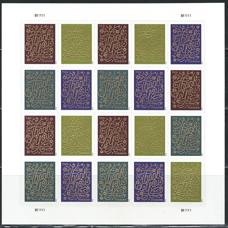 Thank You 2020, (Sheet of 20) - TWENTYSTAMPS