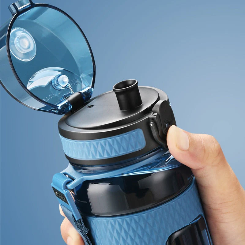 HULIANFU UZSPACE Sports Water Bottles Gym Leak-proof Drop-proof Portable Shaker Outdoor Travel Kettle Plastic Drink Water Bottle BPA Free - Deanwangkt