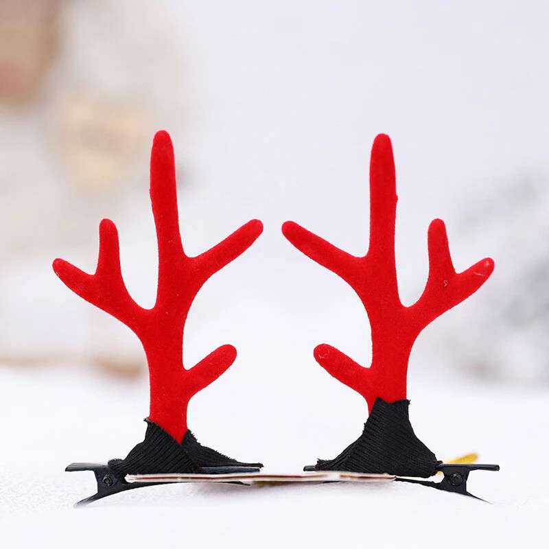 HULIANFU 2026  Christmas Headband Adornment Cute Antler Festival Style Headband Reindeer Ornaments Party Horns Cosplay Accessories - Deanwangkt