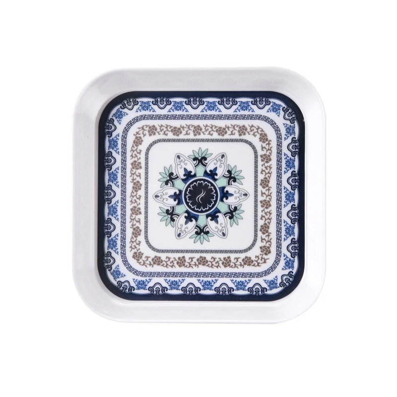 HULIANFU Snack Platter Snack Dish Small Bone Dish Spit Bone Dish Melamine Plate Small Plate Household Bone Bone Small Dish Cake Plate - Deanwangkt