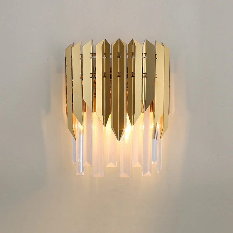 HULIANFU Luxury Modern Crystal Wall Lamps for Hotel Club Bedroom Bedside Living Room TV Background Study Wall Lights Home Decor Lighting - Deanwangkt