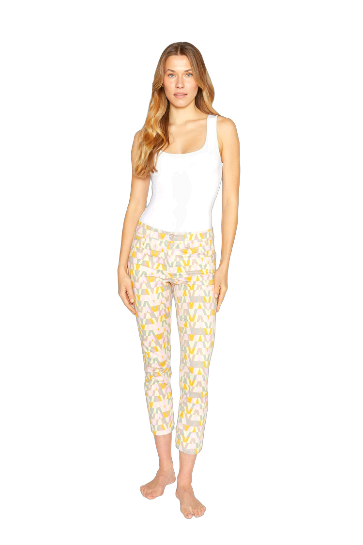 Damenhose mit 2% Elasthan und 98% Baumwolle – Rückansicht