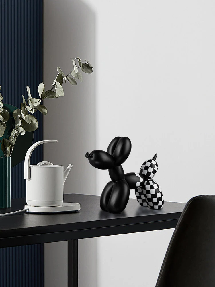 HULIANFU Light luxury balloon dog decoration creative animal home living room soft outfit girl cute decoration home decoration - Deanwangkt