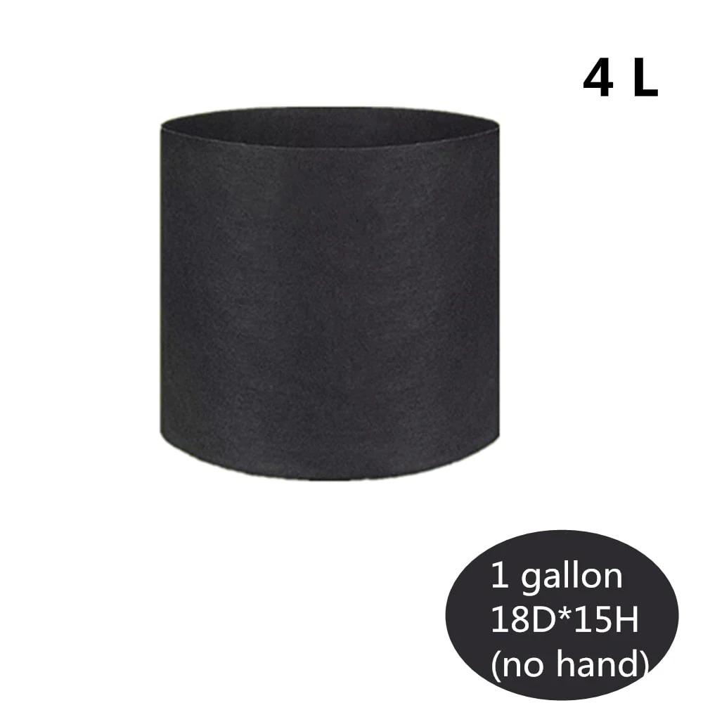 HULIANFU Planting Bag Black/Grey Potato Fabric Vegetable Seedling  growing pot garden tools 1-15 Gallon Eco-Friendly Grow bag - Deanwangkt
