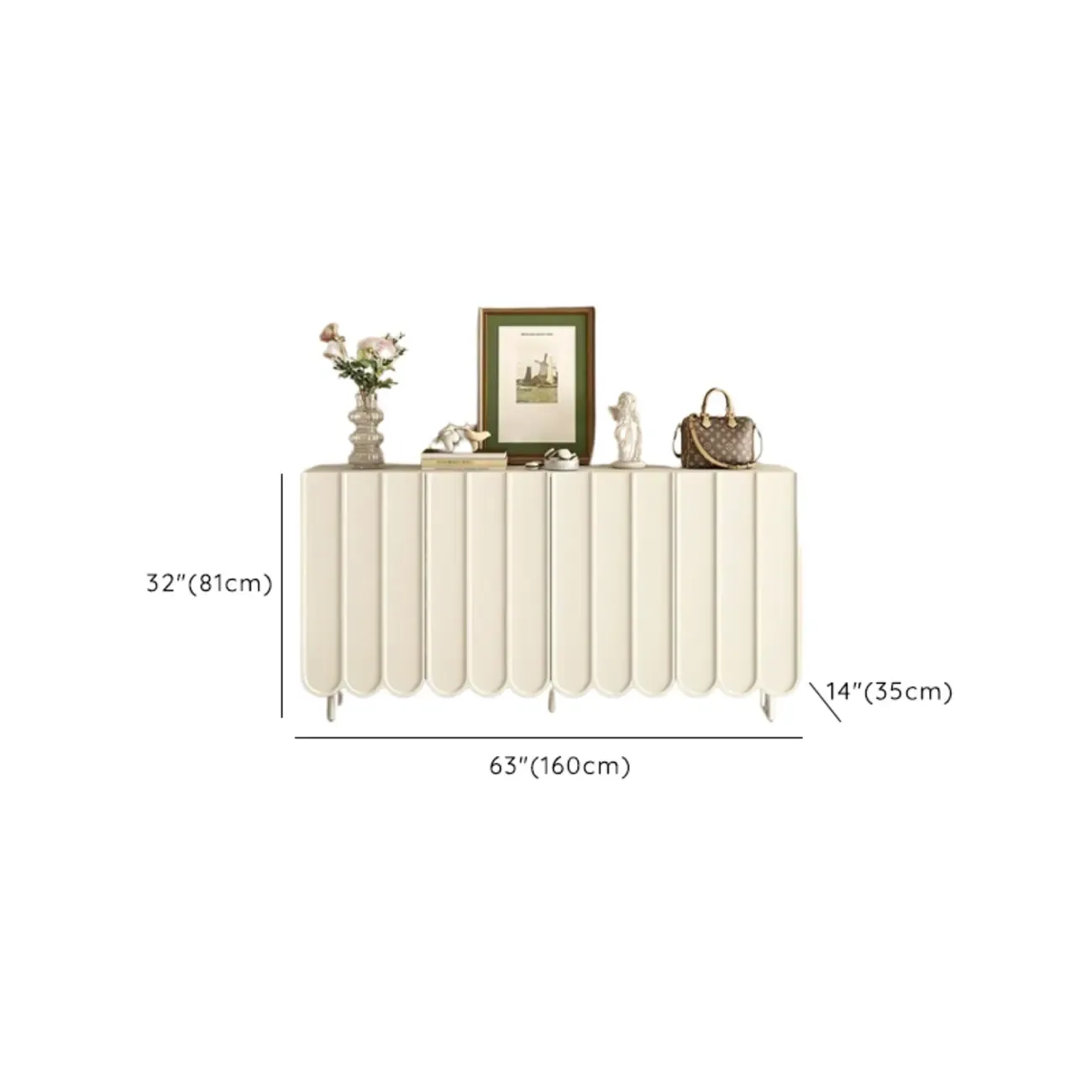 Modern Large beige Wooden Adjustable Entryway Shoe Cabinet