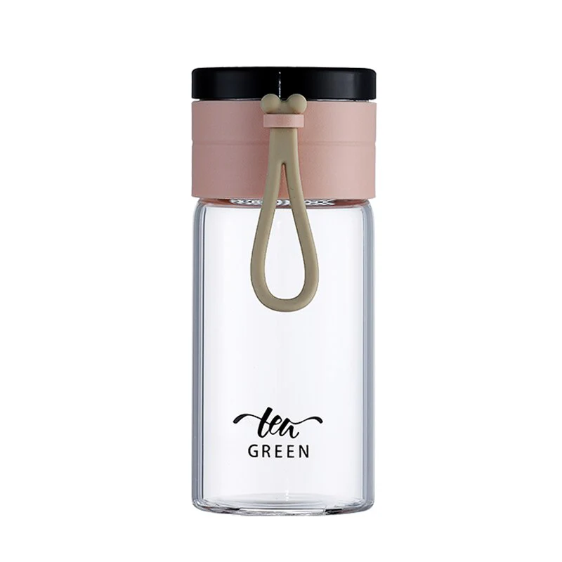 HULIANFU Portable and Simple Office Cup Juice Cup Cold Drink Glass Travel Wine Glass Double Wall Wine Glass Creative Caneca Home Eg50bl - Deanwangkt