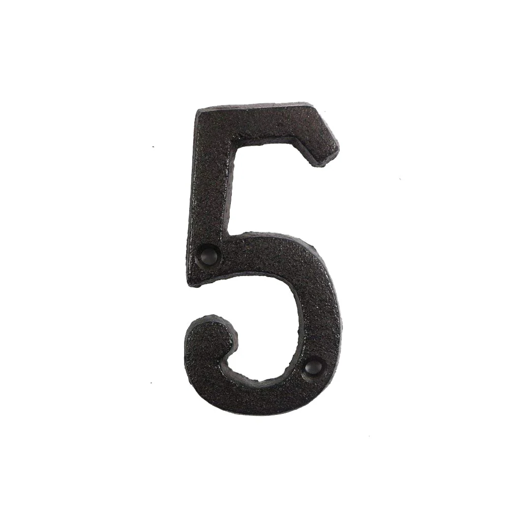 HULIANFU Metal Letters Numbers Cast Iron Decoration House Sign Doorplate DIY Cafe Wall CLH@8 - Deanwangkt