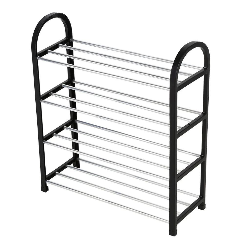 HULIANFU Shoe Rack Aluminum Metal Standing Shoe Rack DIY Shoes Storage Shelf Home Organizer Accessories Shoe Rack - Deanwangkt