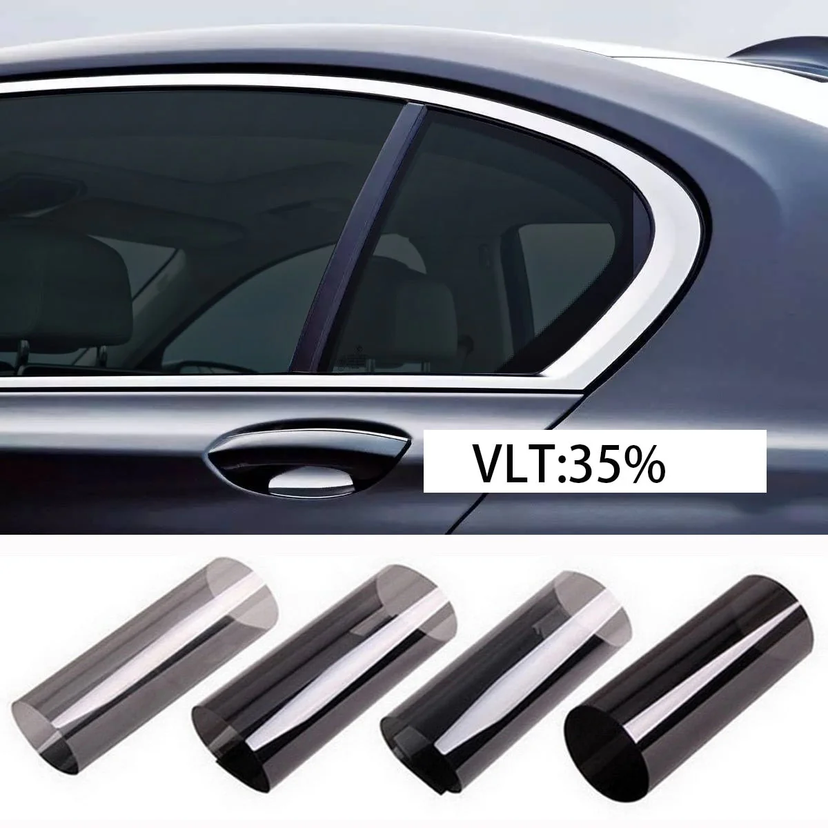 HULIANFU Width 40/50/60/70/80/90 cm Heat & UV Block Professional Window Tint Auto Car UV Protector Glass Sticker Sun Shade Window Film - Deanwangkt