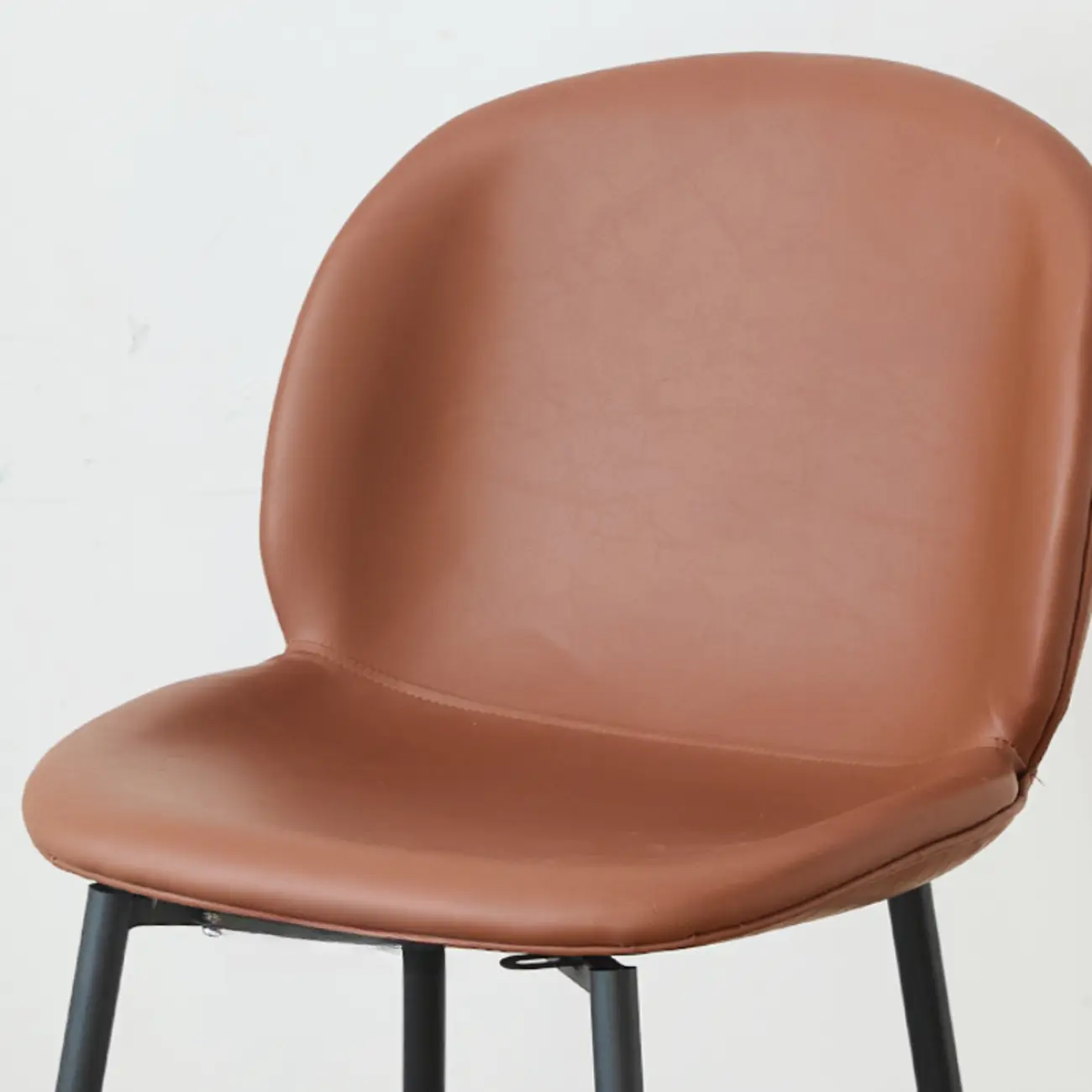 Mid-century Modern Bucket Upholstered Bar Stools