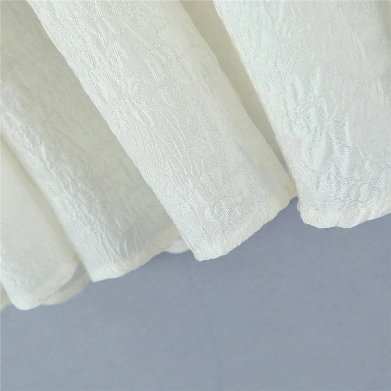 Hulianfu White Strap Dress 2026  Spring Summer New Sexy Holiday Fashion Slim Waist Hollow Tie Short Mini Dress For Women - Deanwangkt