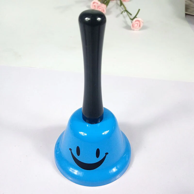 HULIANFU Large Hand Bell Toy for Children Letter Bed Bell Class Summoning Bells Colorful Metal Christmas Hand Bell - Deanwangkt
