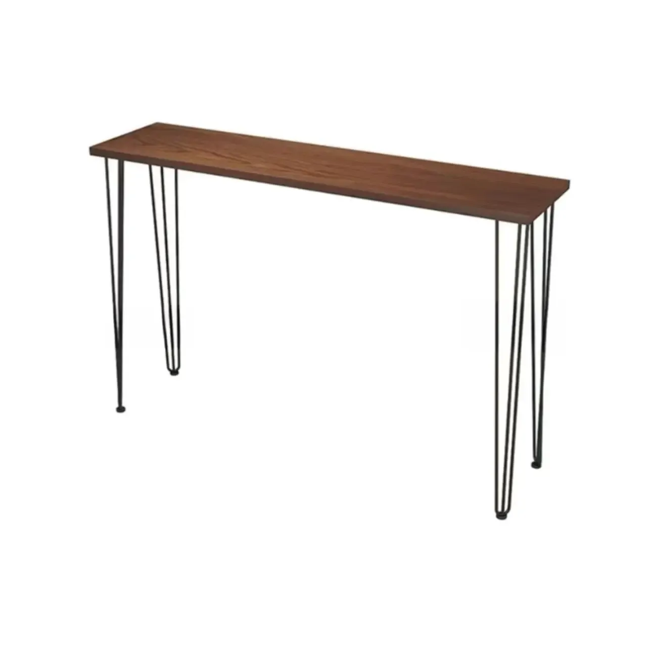 Modern Cocoa Wooden Steel Hairpin Legs Bar Tables