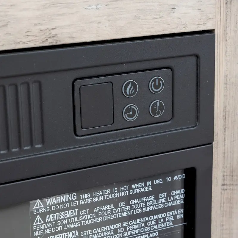 TVstand with electronicfireplace and remote control