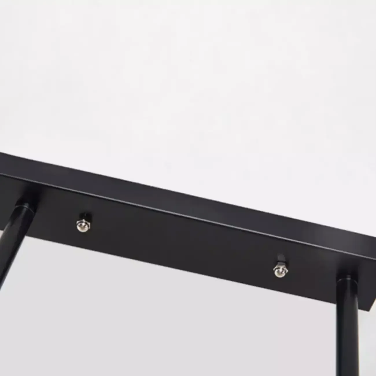 Industrial Rectangle Black 4-Light Kitchen Island Light