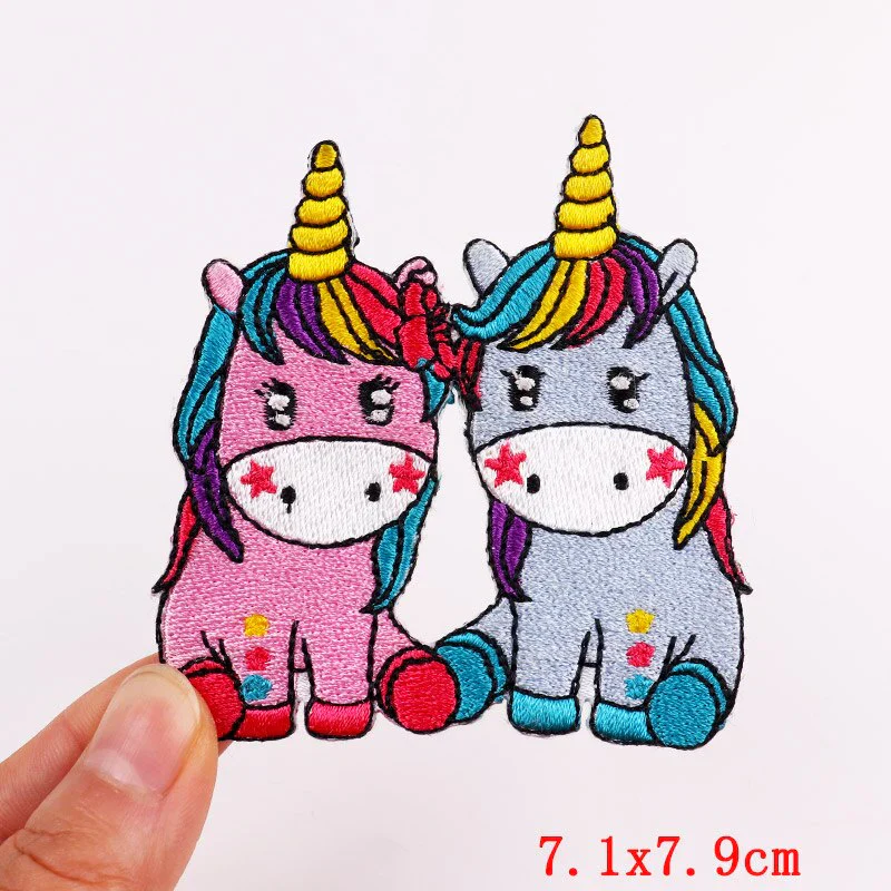 HULIANFU Mushroom Applique Embroidered Patches On Kids Clothes DIY Iron On Patches Cartoon Patches For Clothing Stickers Animal Badges - Deanwangkt