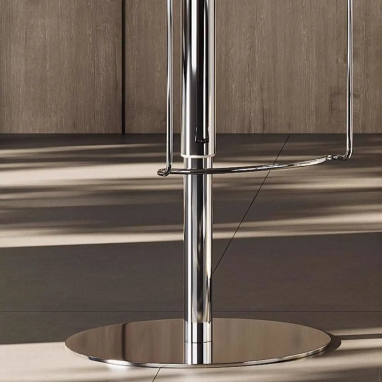 Modern White Leather Square Upholstered Swivel Bar Stools