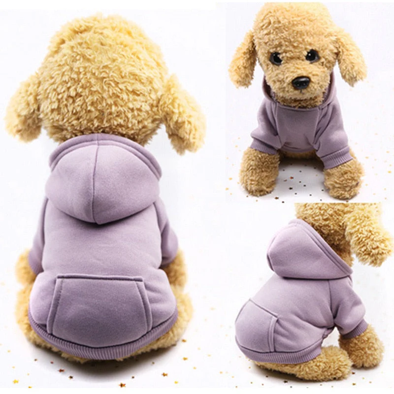 HULIANFU Pet Dog Clothes For Small Dogs Clothing Warm Clothing for Dogs Coat Puppy Outfit Pet Clothes for Large Dog Hoodies Chihuahua - Deanwangkt
