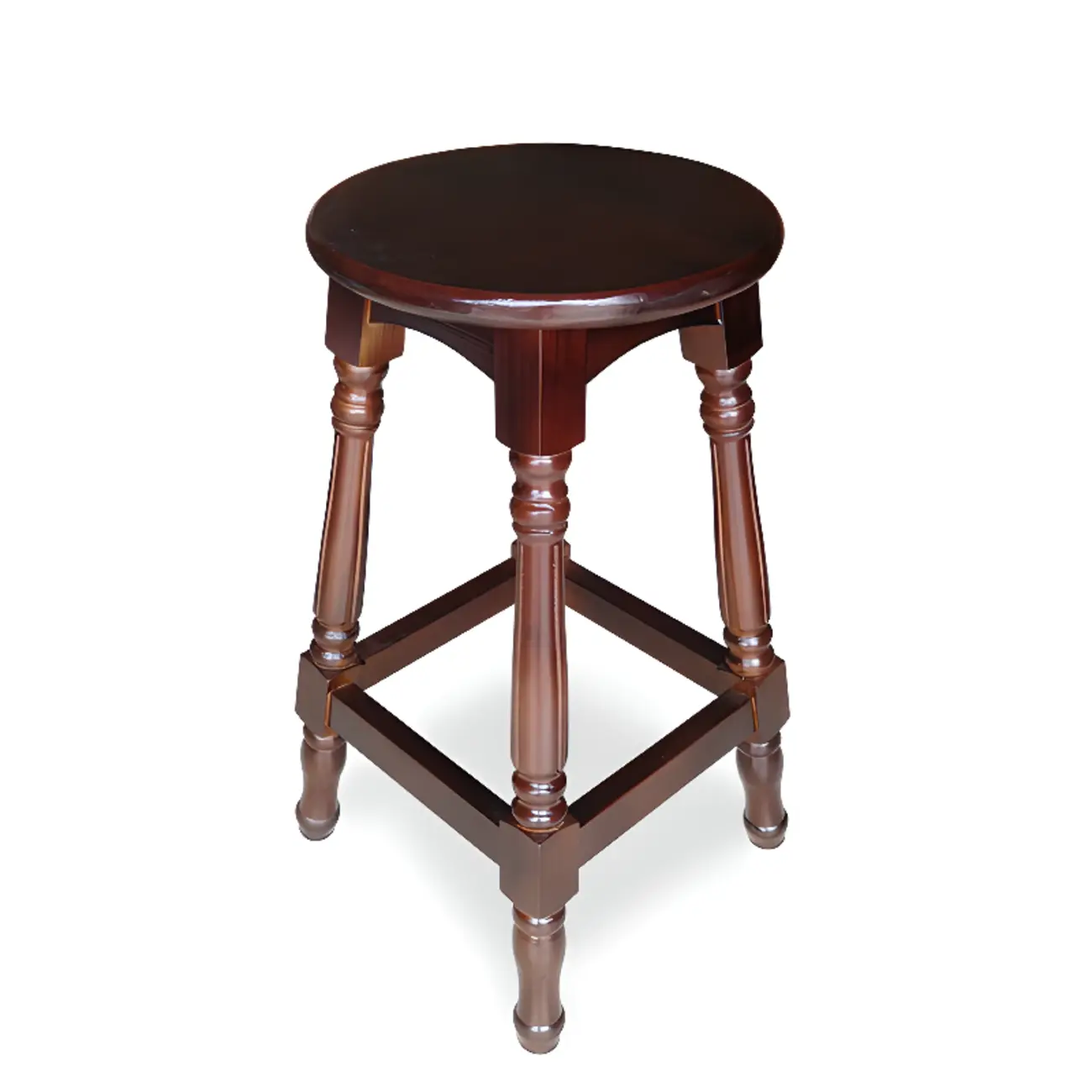 Bar Height Swivel Scandinavian Leather Bar Stools