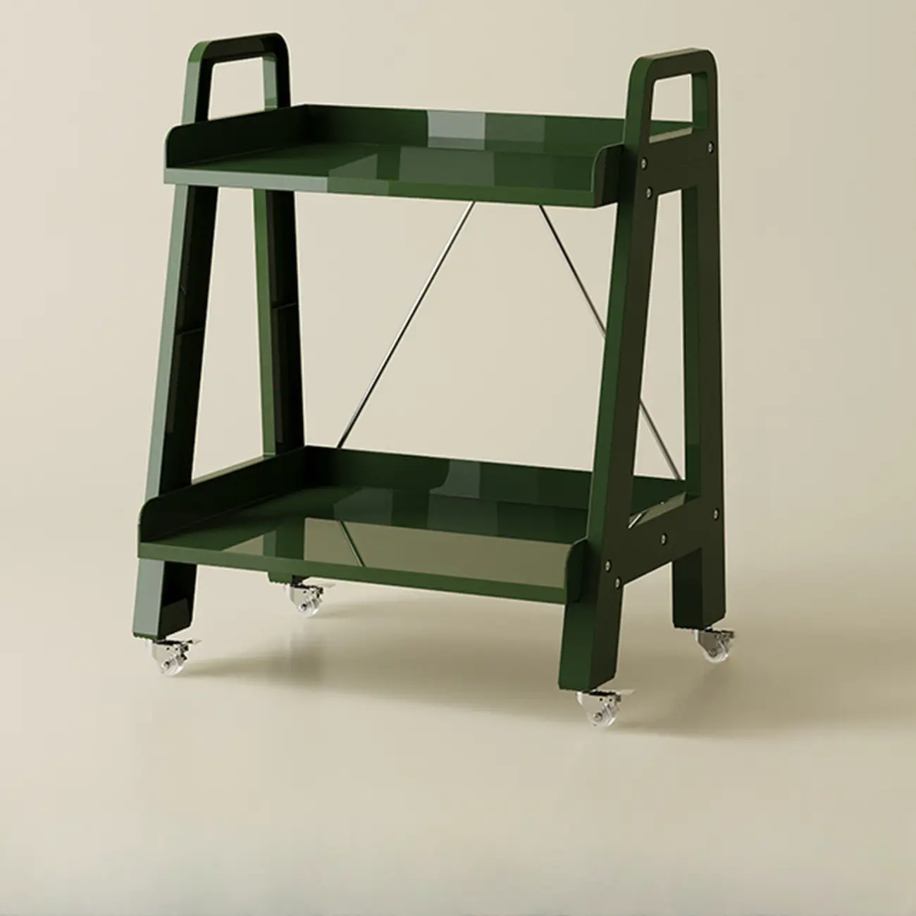 Modern Milky White Four Legs Acrylic Sofa End Table