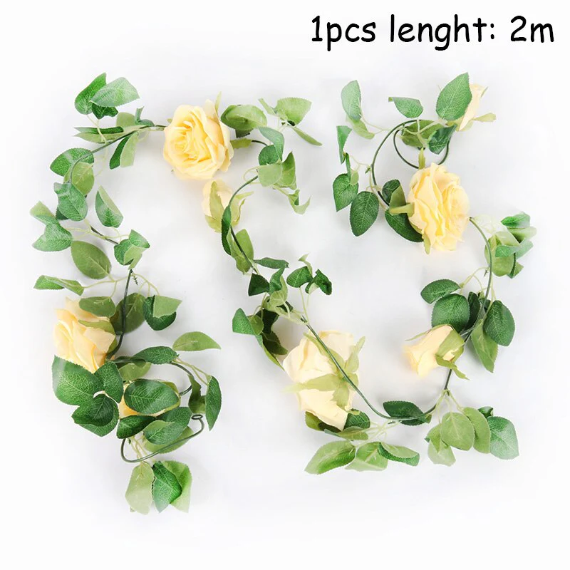 HULIANFU Wedding Decoration 10-40cm Rattan Wreath Metal Hoop Wreath Decor Floral Hoop Christmas Decor for Home Hanging Artificial Flower - Deanwangkt