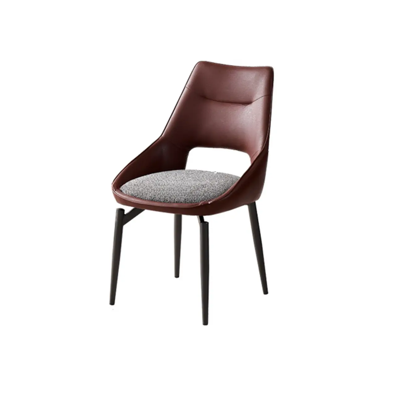 Modern Upholstered Open Back Armless Dining Chair