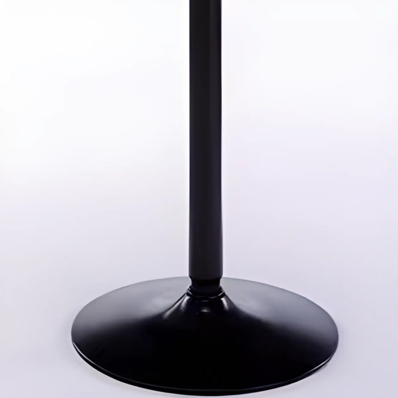 Scandinavian 36 Wooden Round Bistro Table with Metal Pedestal