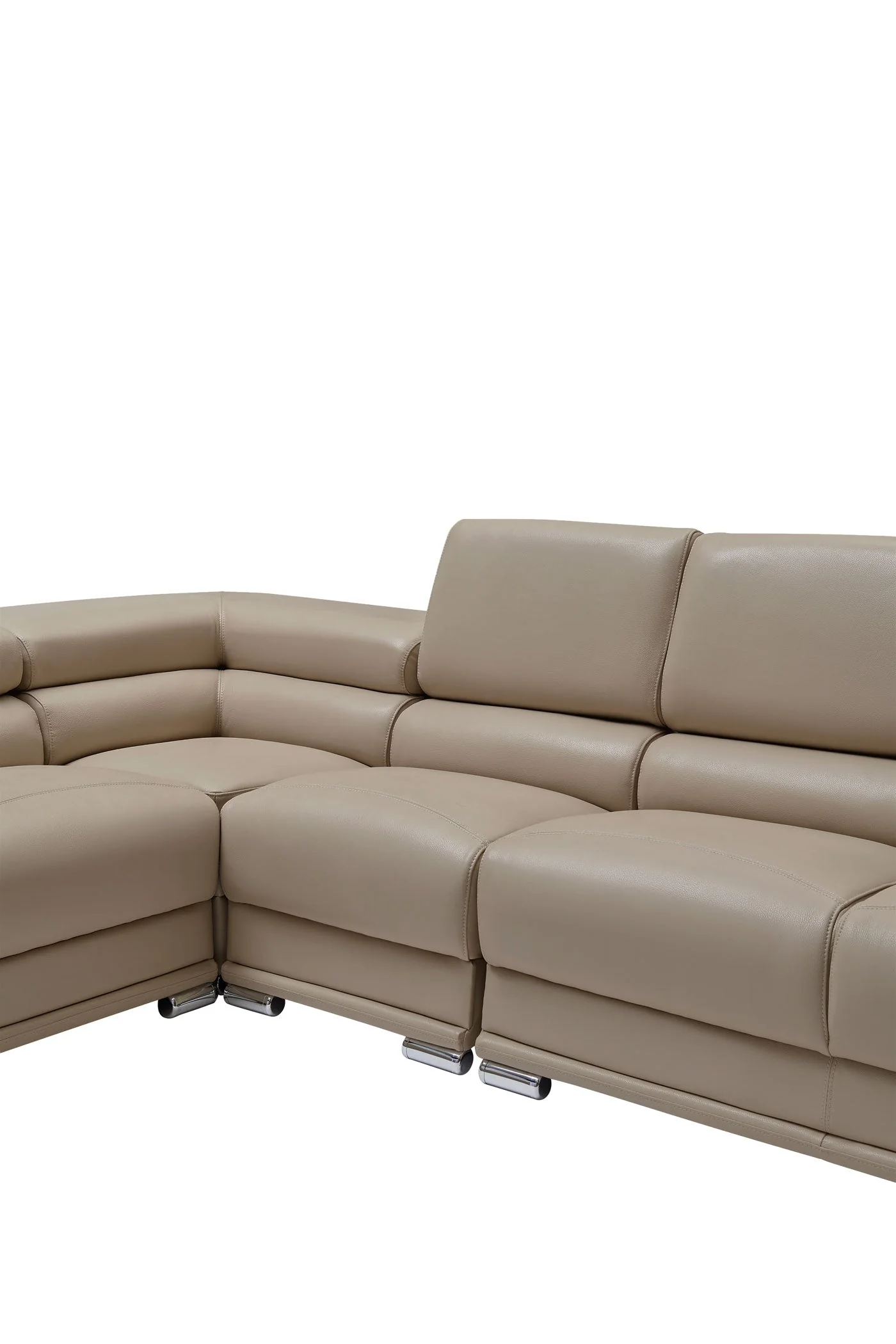 Jason Leather Match Sectional in 4 Colors