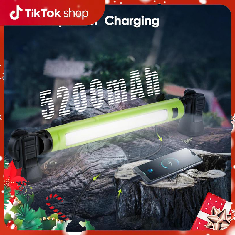 3000LM Work Light Flashlight, 5200mAh Rechargeable Underhood Lighting with Magnetic Base & Hanging Hooks, Handy Light for Car Repair/Garage/Job site/Power Outage/Emergency, Waterproof Durable Ledlight, Boyfriend Husband Father’s Gift