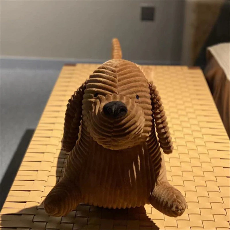 HULIANFU JOYLOVE 55~120cm Dachshund Dog Cushion Lovers Brown Cute British Short-legged Dachshund Dog Pillow Cushion Sofa Gift Plush doll - Deanwangkt
