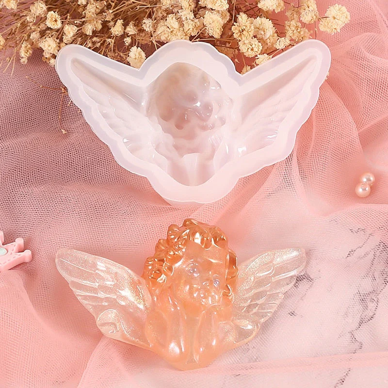 HULIANFU Sleeping Mermaid Silicone Molds Chocolate Fondant Mould Handmade Soap Mold Mermaid Cake Topper DIY Angel Craft Art Candle Mould - Deanwangkt