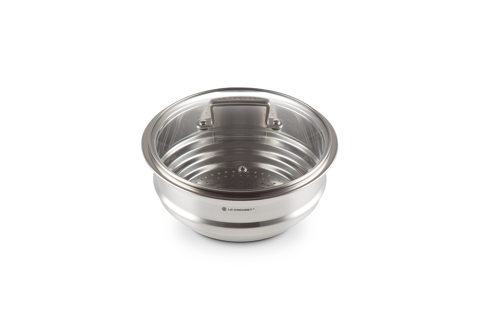 Stainless Steel Multi-steamer with Glass Lid