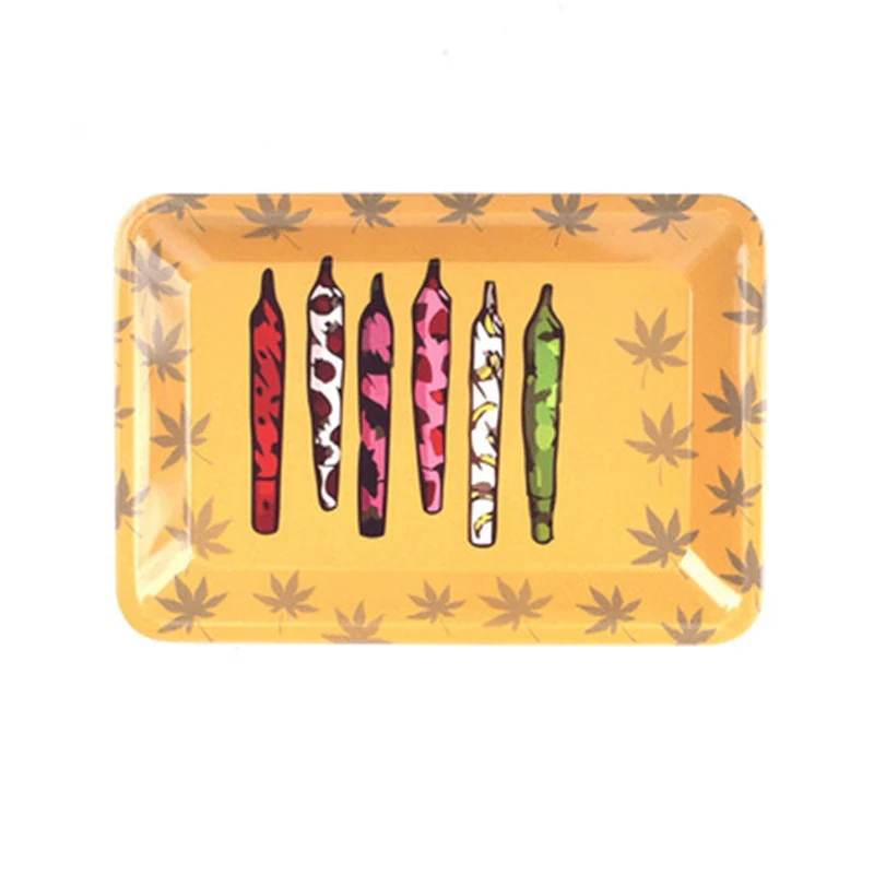 HULIANFU Tobacco Rolling Tray 18*12.5CM Herb Tobacco Tinplate Plate Smoking Accessories Cigarette Rolling Tray For Grinder - Deanwangkt