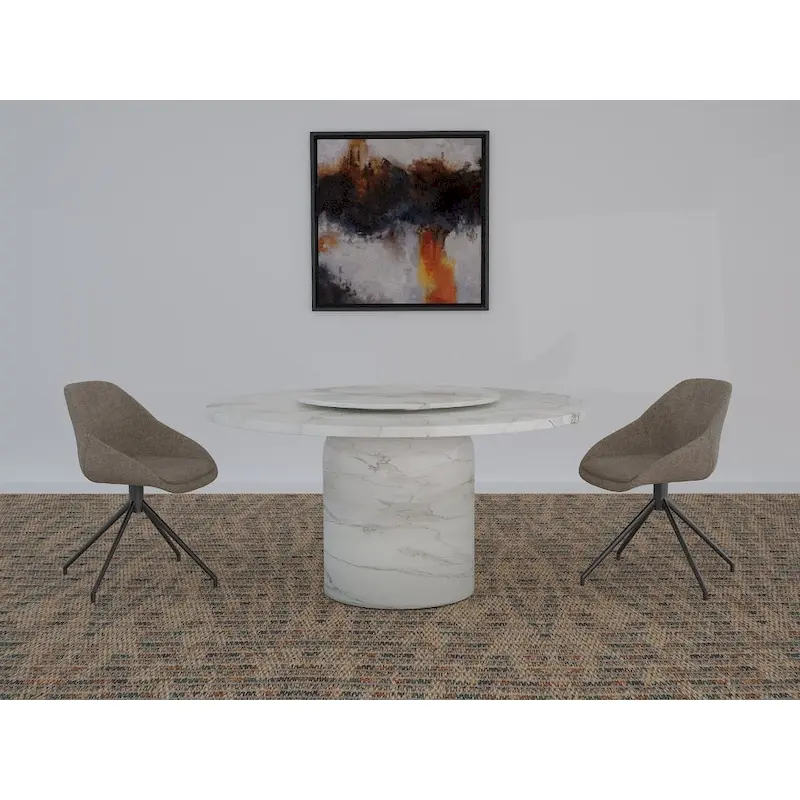 60 Marble Dining Table - option for Lazy Susan available