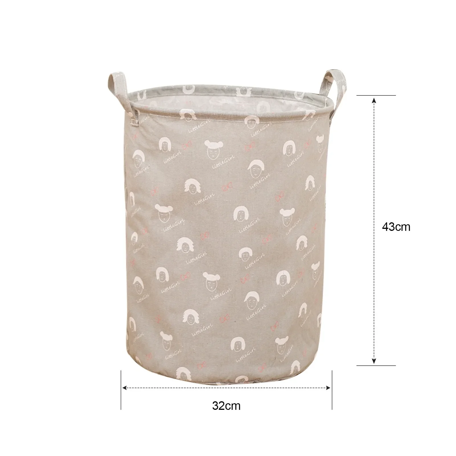 HULIANFU Organizer Canvas Laundry Basket Waterproof Large Capacity Laundry Hamper Dirty Clothes Storage Basket Toy Home Storage Bin 45x35 - Deanwangkt