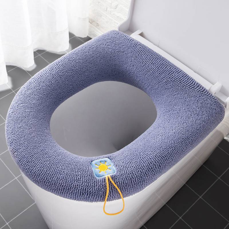 HULIANFU NEW Toilet Seat Mat Set Bathroom Universal Warm Soft Washable Closestool Mat Seat Case Winter Warmer Mat Pad Bidet Covers - Deanwangkt