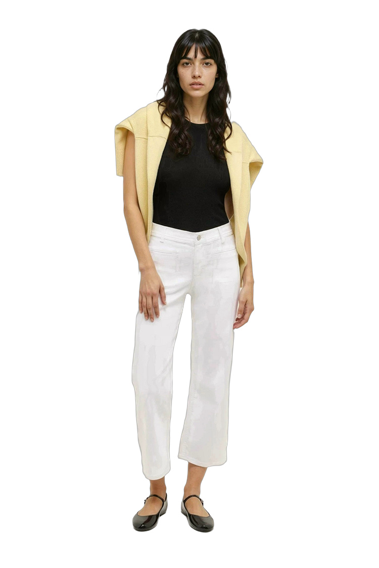 Bequeme Culotte Hose aus recycelten Materialien – Rückansicht