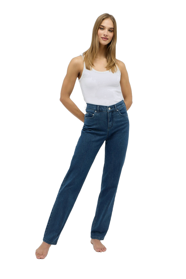 Bequeme Hose mit Elasthan-Anteil – Rückansicht