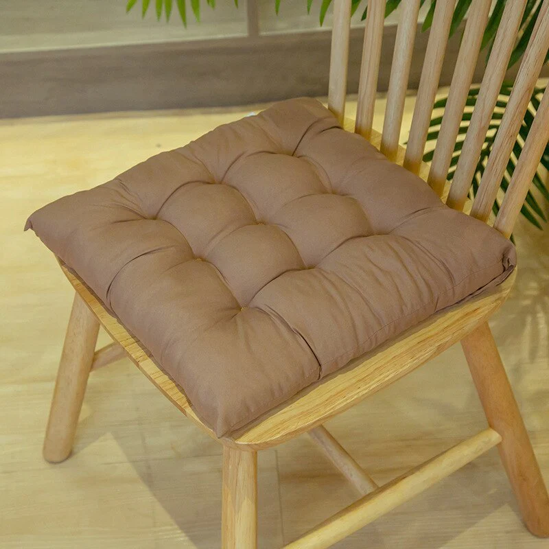 HULIANFU Winter Home Chair Cushion New Outdoor Thick Cushion Pad Office Dining Chair Mattress Pure Sofa Chair Back Pad Comfort Square - Deanwangkt