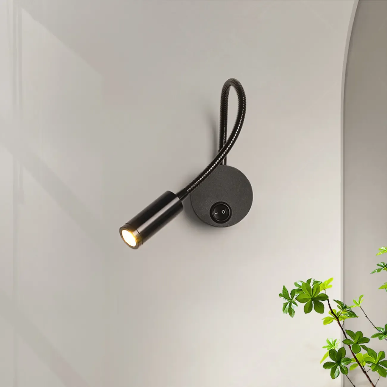 Sleek Adjustable Metal LED Wall Sconce with Acrylic Shade