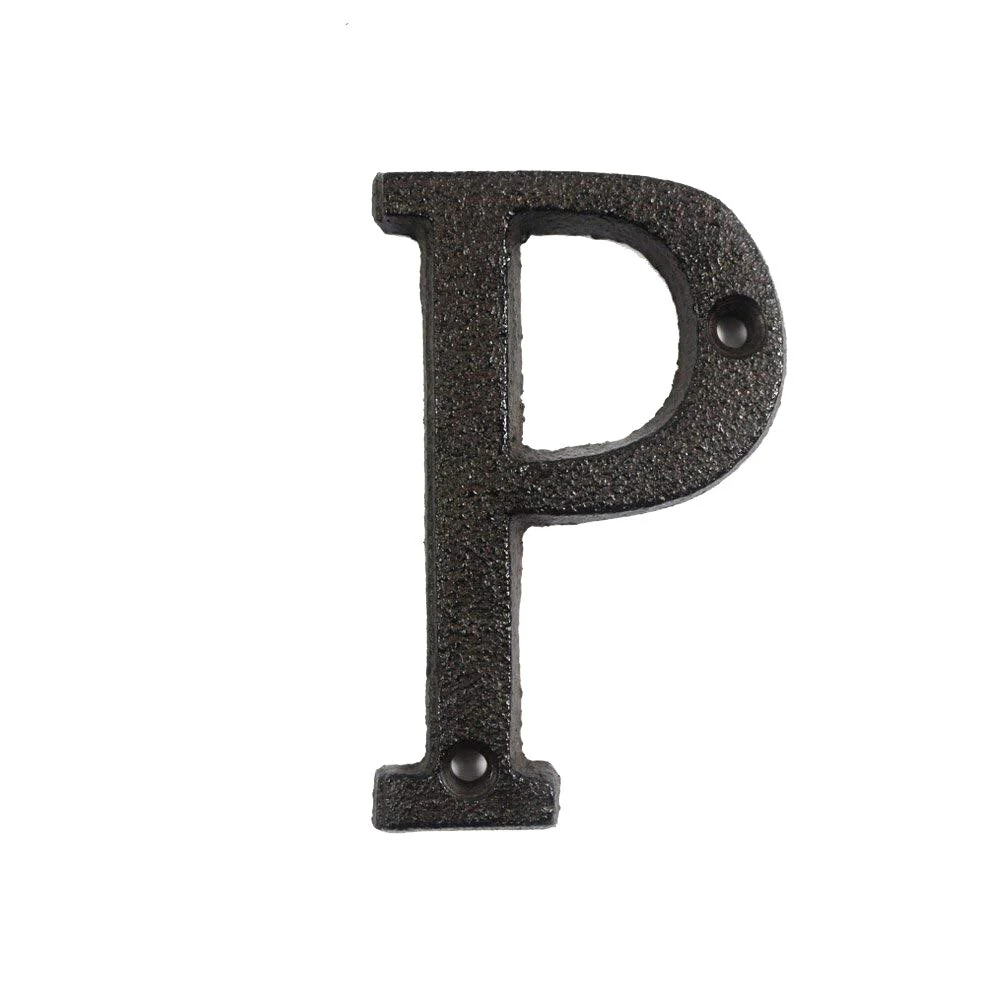 HULIANFU Metal Letters Numbers Cast Iron Decoration House Sign Doorplate DIY Cafe Wall CLH@8 - Deanwangkt